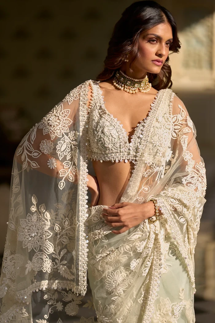 Mritsa Gota Patti Silk Lehenga Set - Red